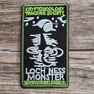 Loch Ness Monster Cryptozoology 90s Embroidered Iron on Patch
